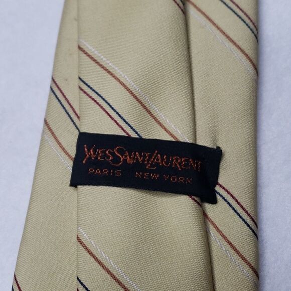 Yves Saint Laurent Paris New York Silk Neck Tie - Picture 3 of 5